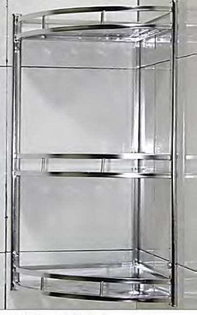 3 Tier Corner Rack JW203 "245x245x595mm" (1208)